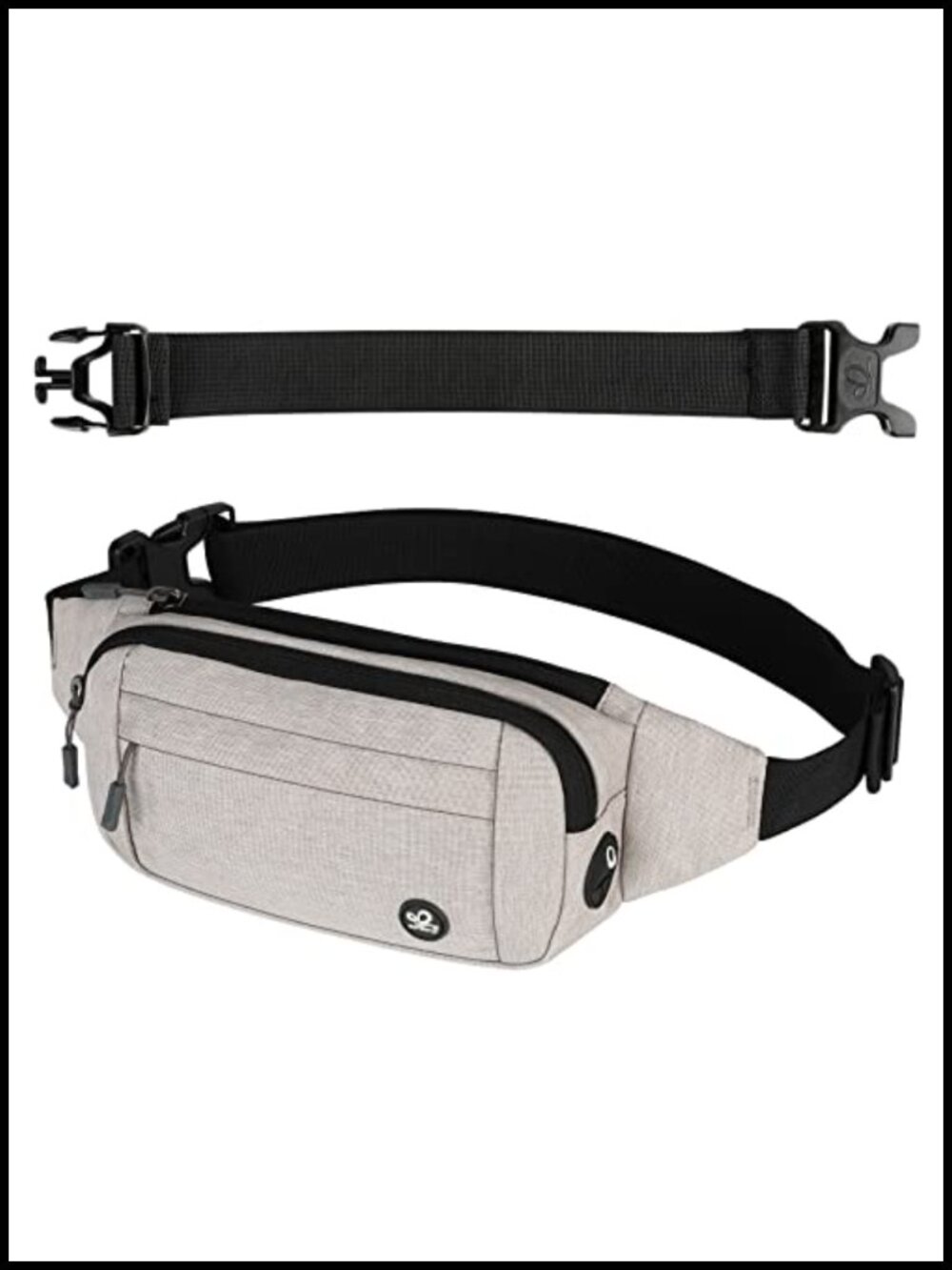 Water Resistant Nylon Fanny Pack Crossbody Waist Bag Running Hiking